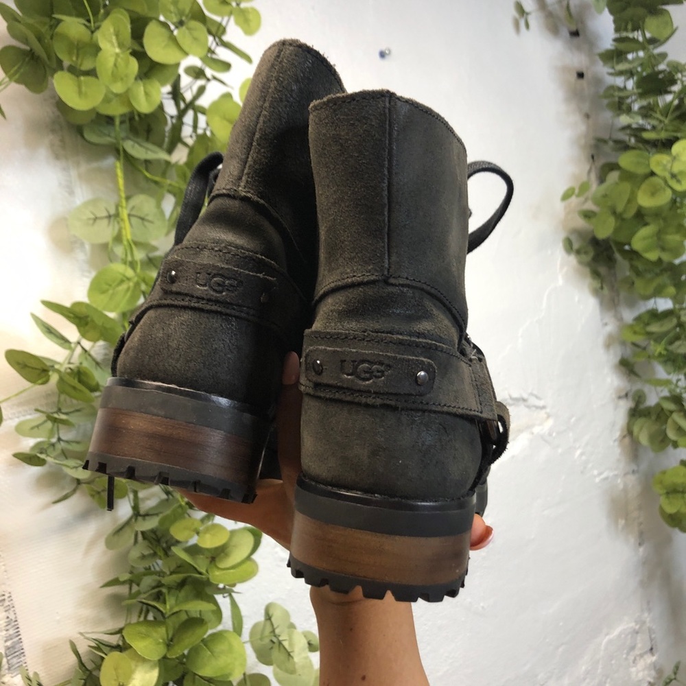 Ugg Fritzi Combat Boots 7 Water Resistant - Picture 4 of 8